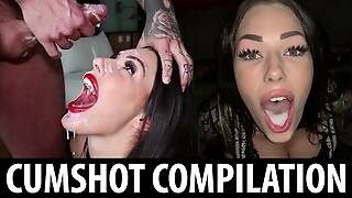 Good Sluts Don't Dodge The Cum - SHAIDEN ROGUE FACIAL & CUMSHOT COMPILATION