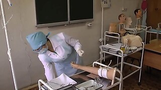 nurse in the treatment room