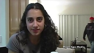 Lebanese Arab girl goes to house party to get fucked (Real Amateur) California