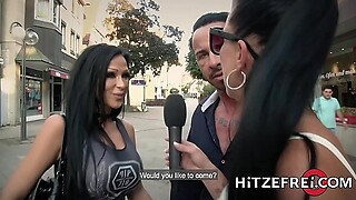 HITZEFREI Busty German MILF Jacky Lawless Ass Fucked Outdoors